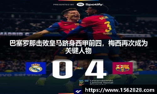 巴塞罗那击败皇马跻身西甲前四，梅西再次成为关键人物