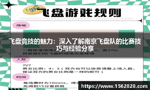 飞盘竞技的魅力：深入了解南京飞盘队的比赛技巧与经验分享