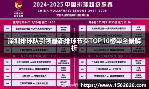 深圳排球队引领最新排球节奏TOP10榜单全景解析